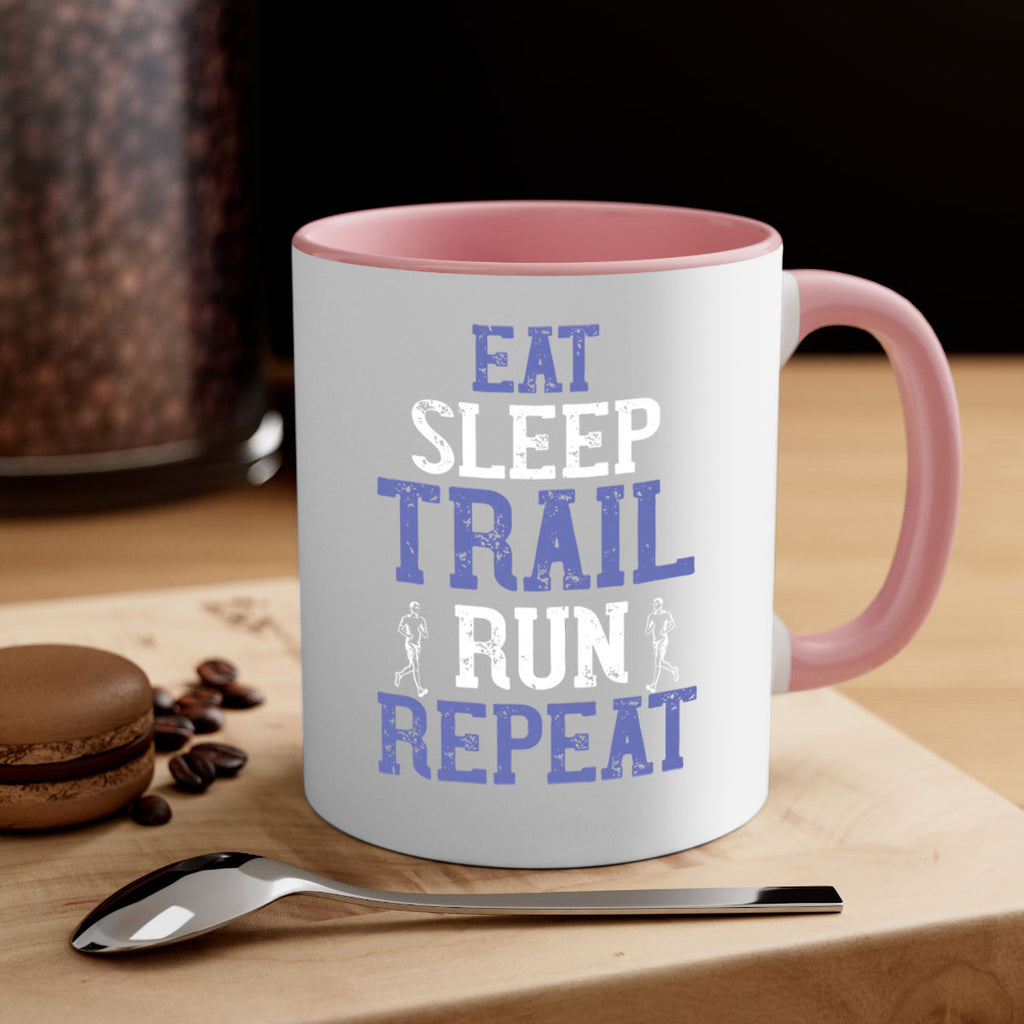 eat sleep trail run repeat 45#- running-Mug / Coffee Cup
