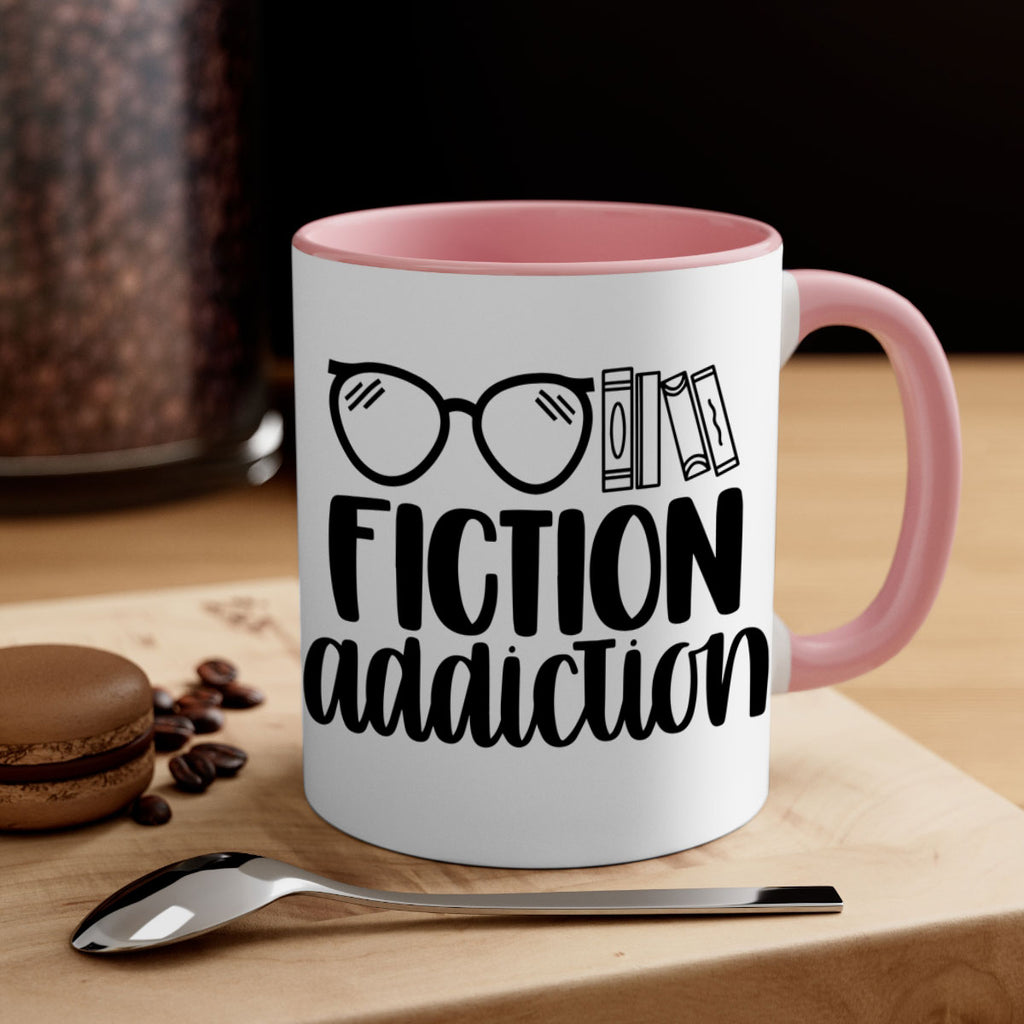 fiction addiction 40#- Reading - Books-Mug / Coffee Cup