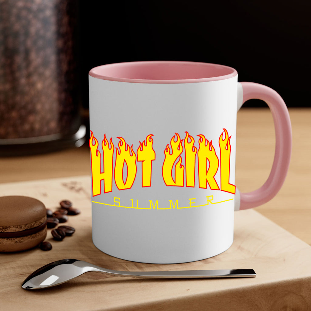 hot girl  summer fire 123#- black words - phrases-Mug / Coffee Cup