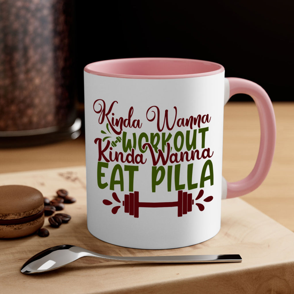 kinda wanna workout kinda wanna eat pilla 38#- gym-Mug / Coffee Cup