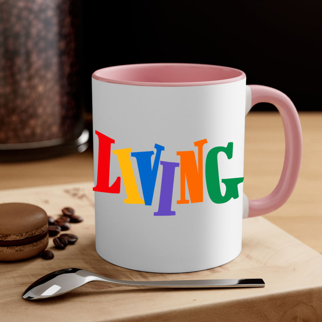 living  99#- black words - phrases-Mug / Coffee Cup
