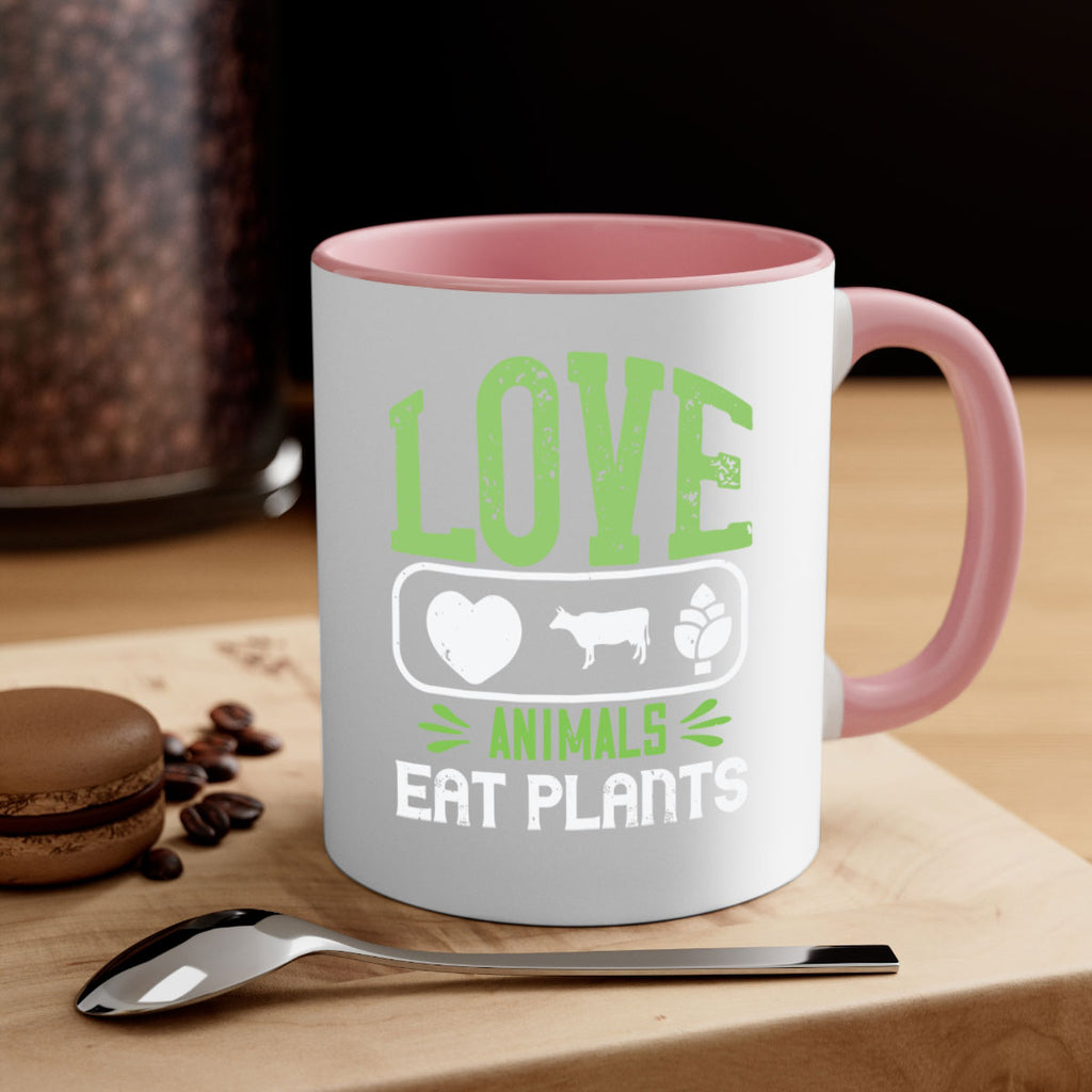 love animals eat plants 33#- vegan-Mug / Coffee Cup