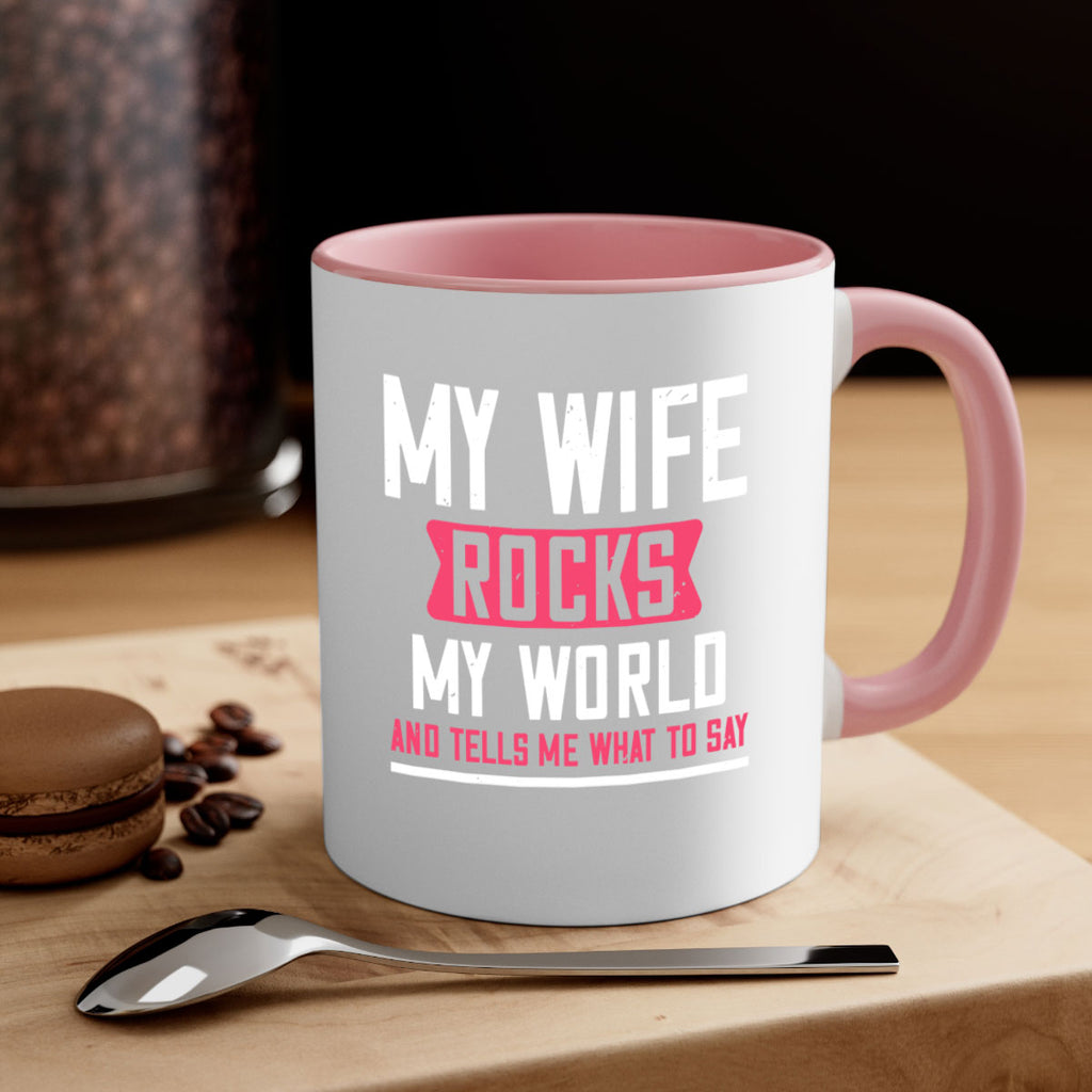 my wife rocks my world 26#- grandpa-Mug / Coffee Cup