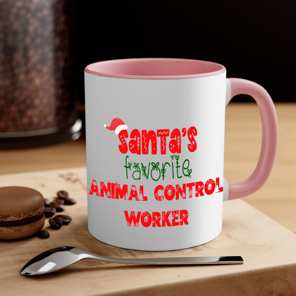 santas favorite animal control worker style 641#- christmas-Mug / Coffee Cup