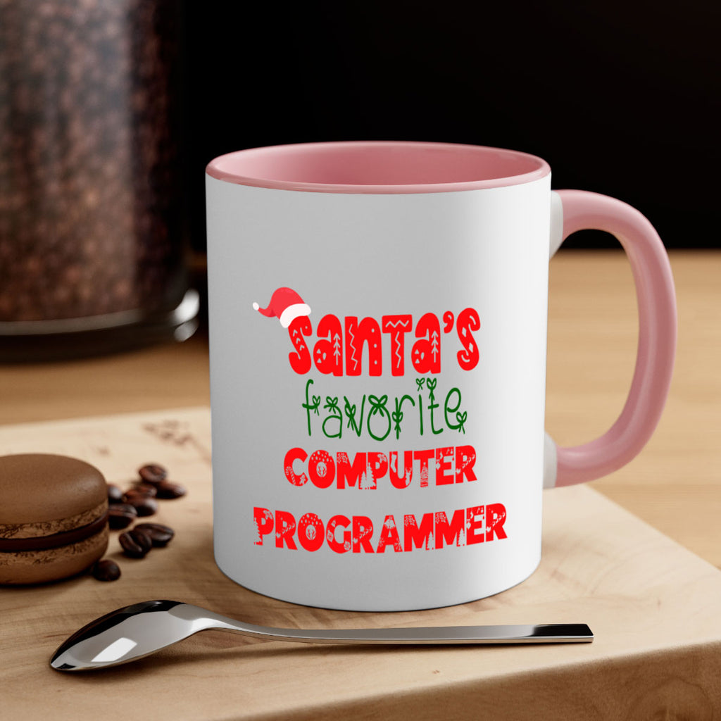 santas favorite computer programmer style 731#- christmas-Mug / Coffee Cup
