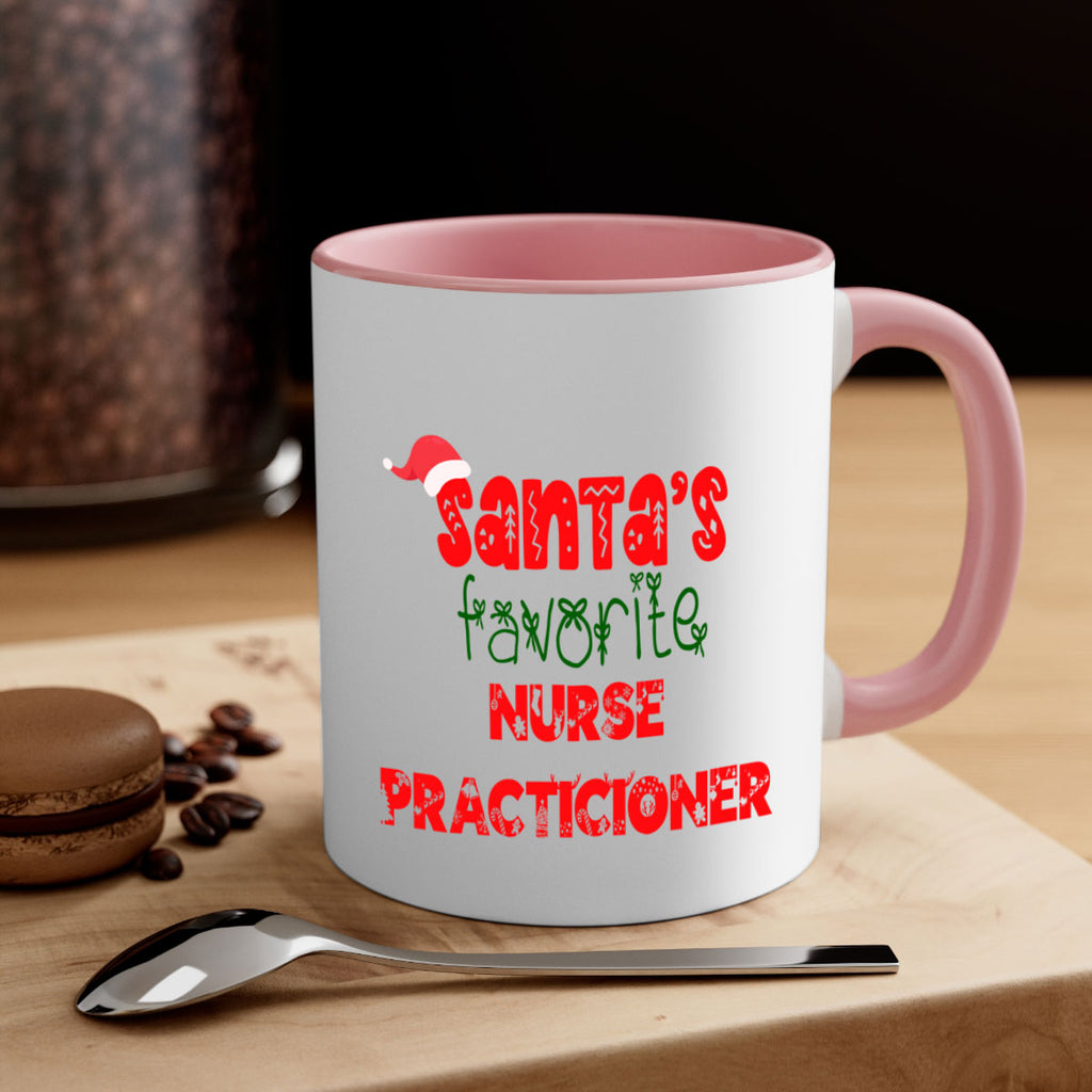 santas favorite nurse practicioner style 978#- christmas-Mug / Coffee Cup