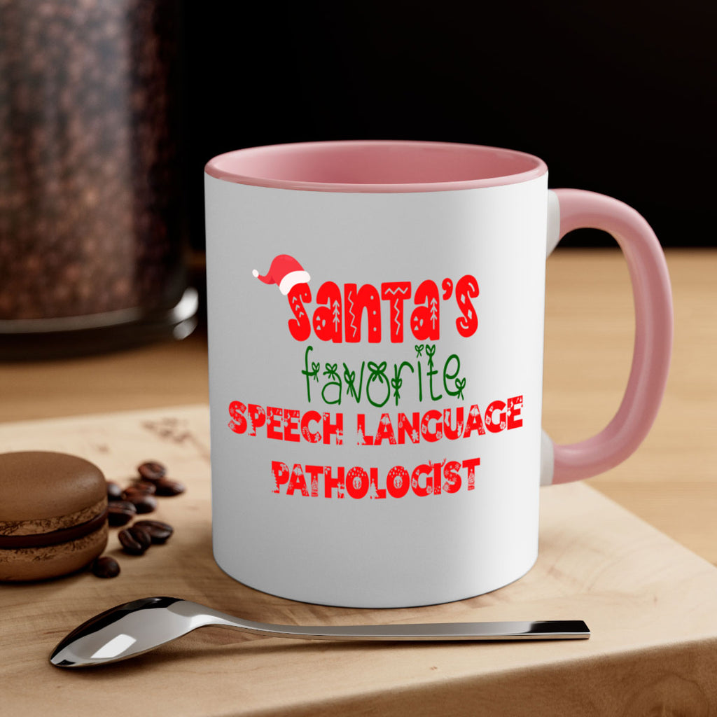 santas favorite speech language pathologist style 1090#- christmas-Mug / Coffee Cup