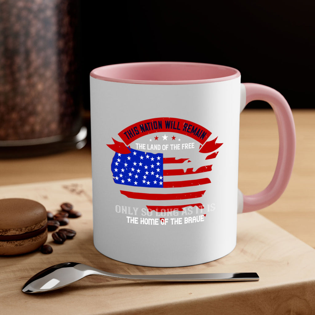 this nation will remain the land of the free only so long as it is the home of the brave 84#- veterns day-Mug / Coffee Cup