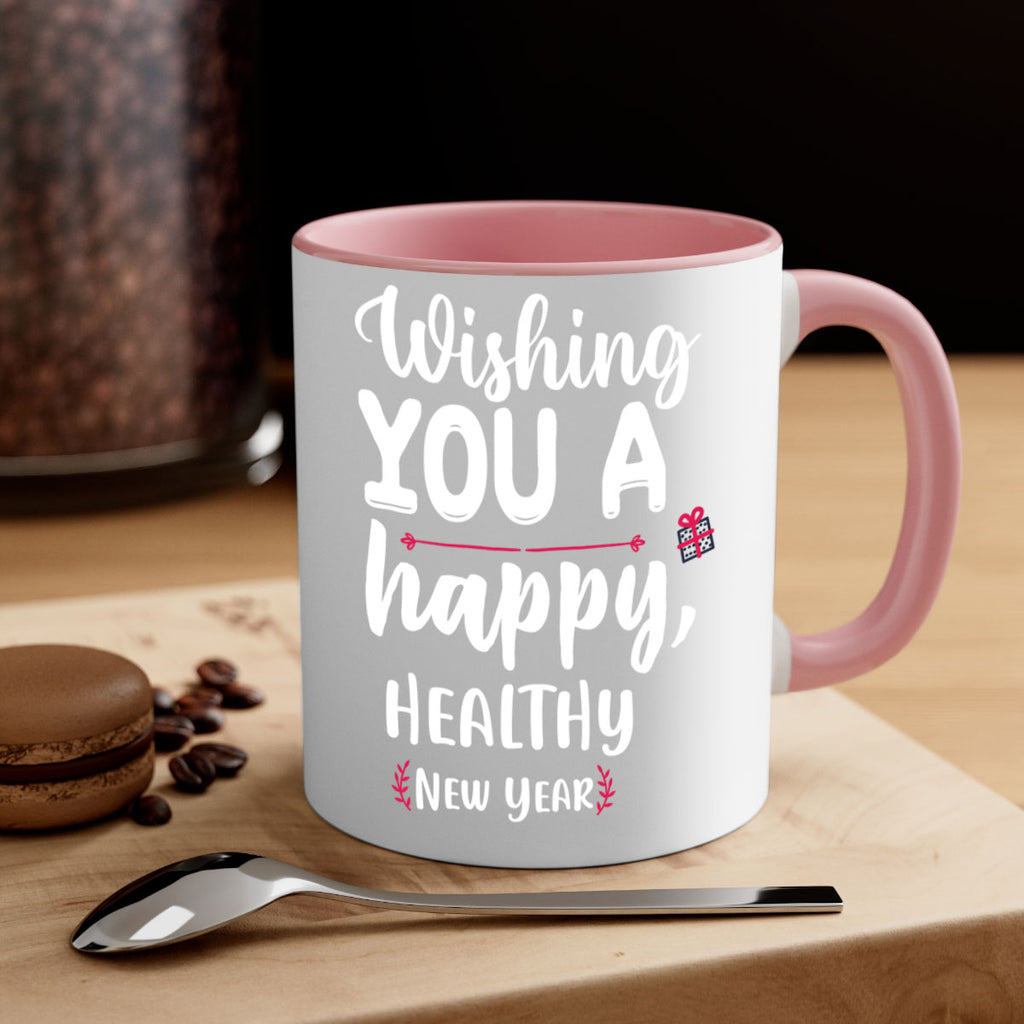 wishing you a happy, healthy new year style 1243#- christmas-Mug / Coffee Cup