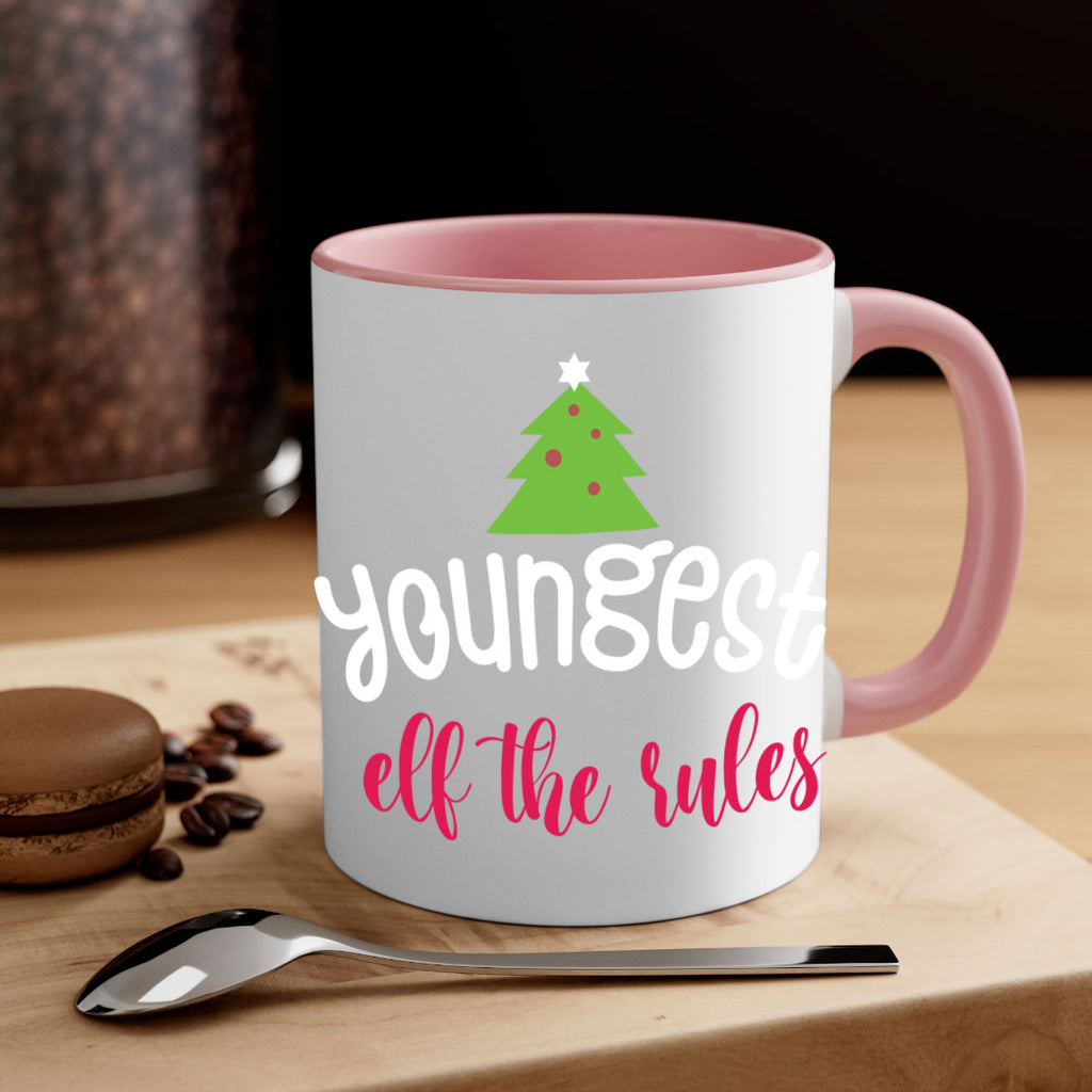 youngest elf the rules style 1253#- christmas-Mug / Coffee Cup