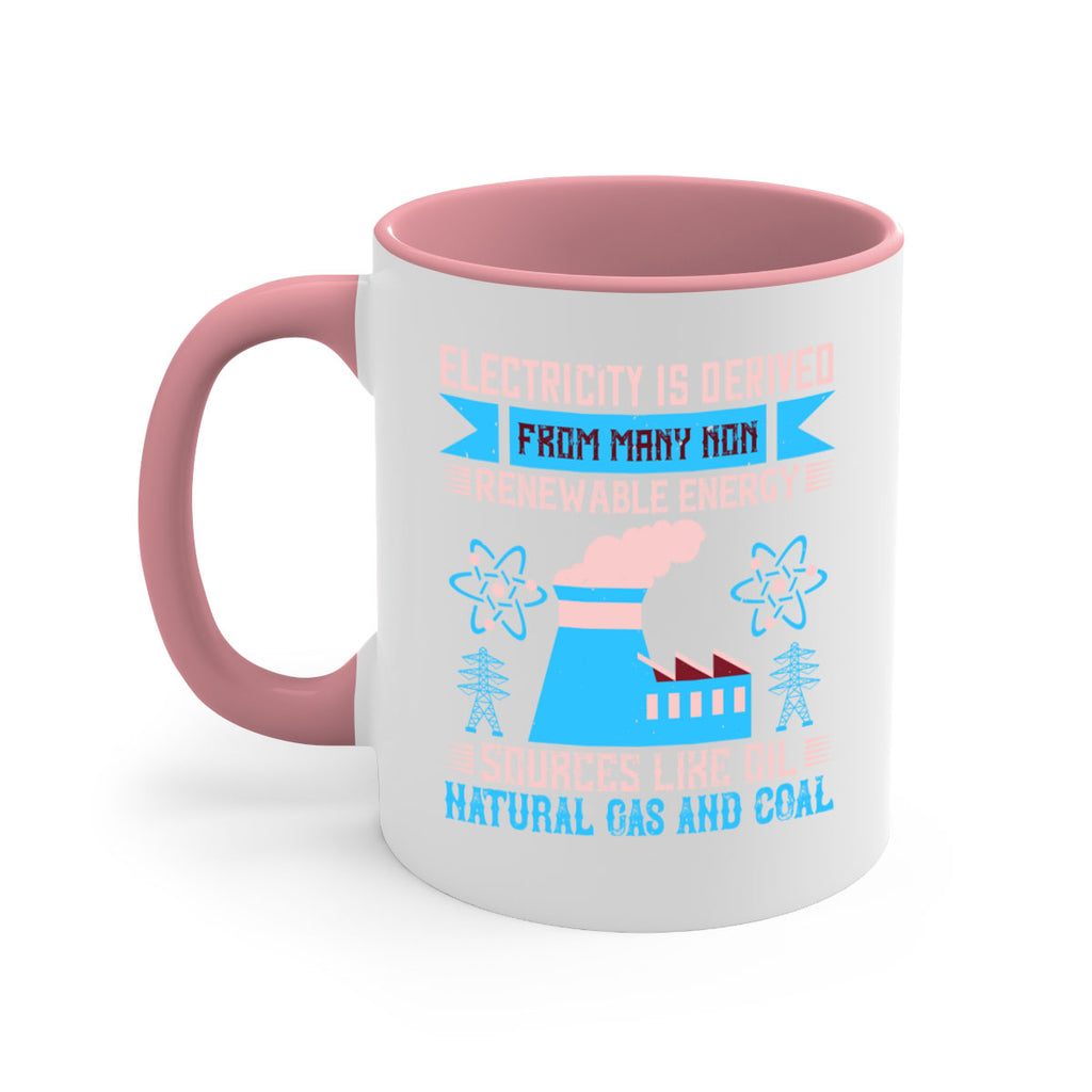 Electricity is derived from many nonrenewable and coal Style 47#- electrician-Mug / Coffee Cup