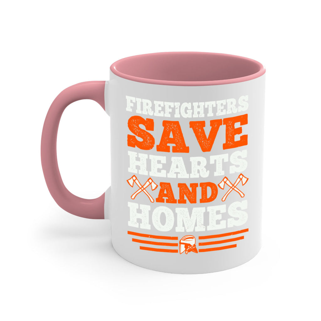 Firefighters save hearts and homes Style 71#- fire fighter-Mug / Coffee Cup