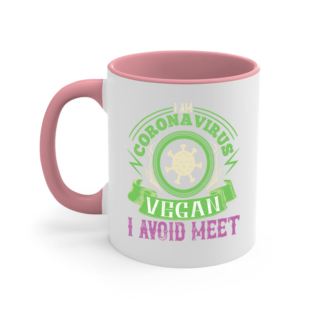I Am Coronavirus Vegan I Avoid Meet Style 38#- corona virus-Mug / Coffee Cup