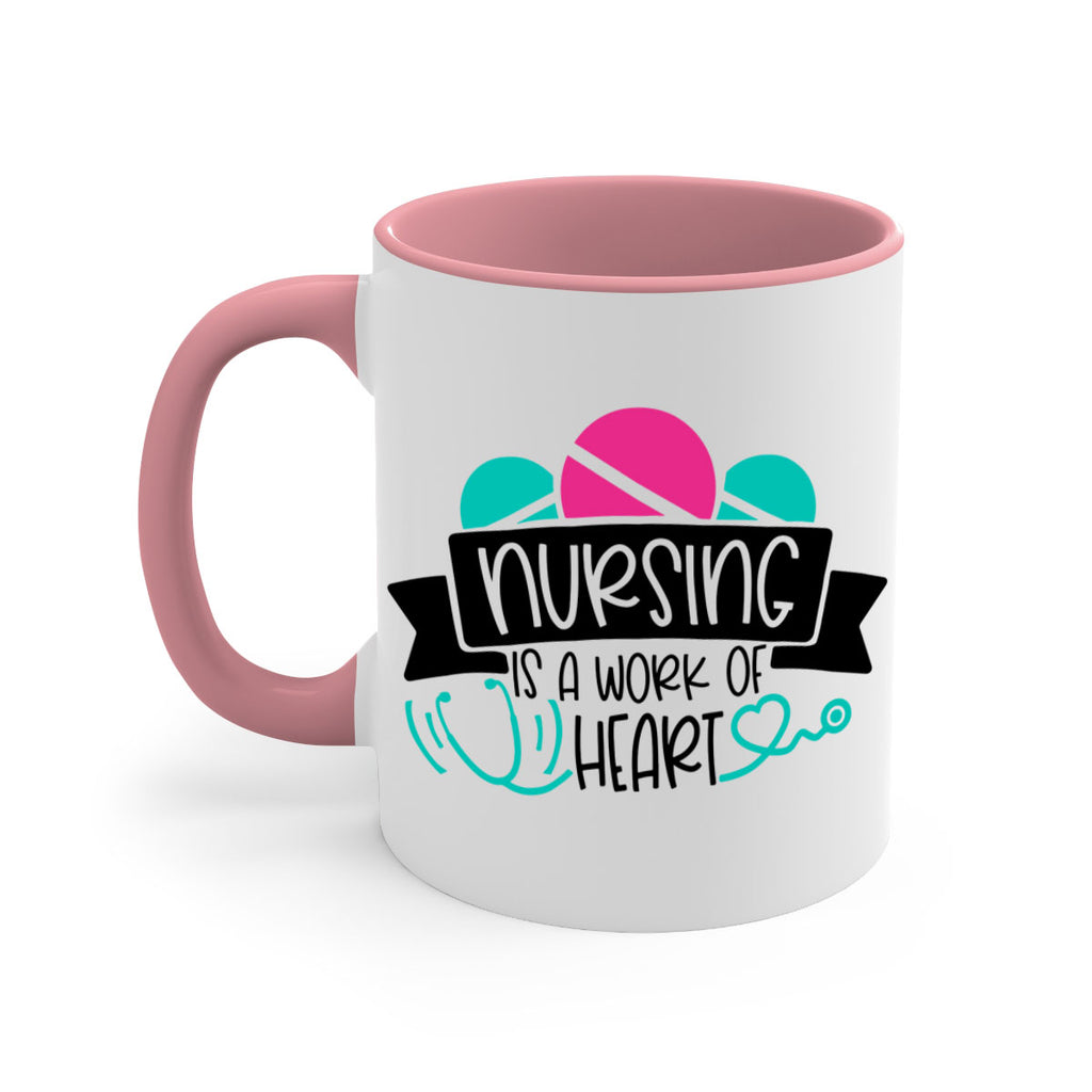 Nursing Is A Work Of Heart Style Style 71#- nurse-Mug / Coffee Cup