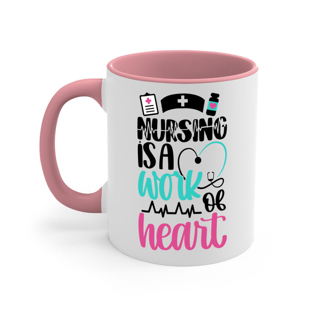 Nursing Is a Work of Heart Style Style 72#- nurse-Mug / Coffee Cup