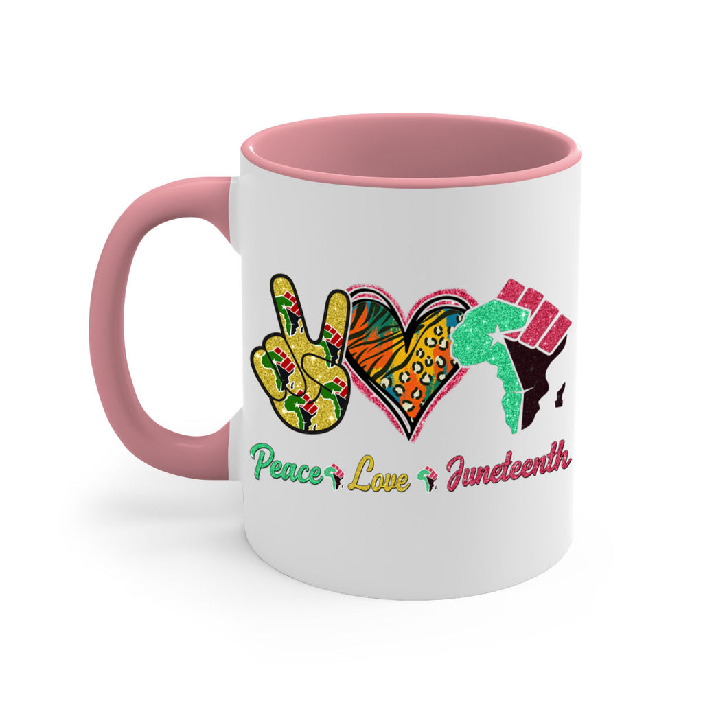 Peace Love Juneteenth Day Fist Png 8#- juneteenth-Mug / Coffee Cup