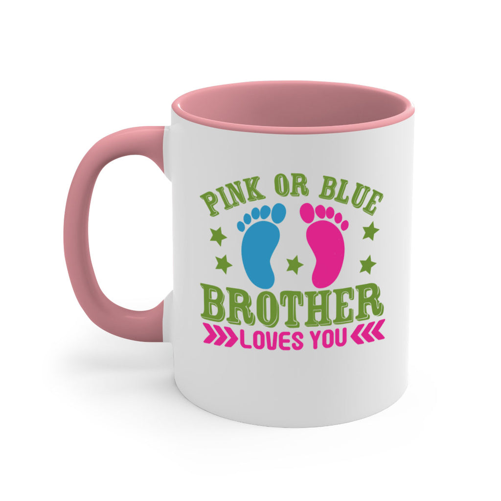 Pink or Blue Brother Loves You Style 181#- baby2-Mug / Coffee Cup