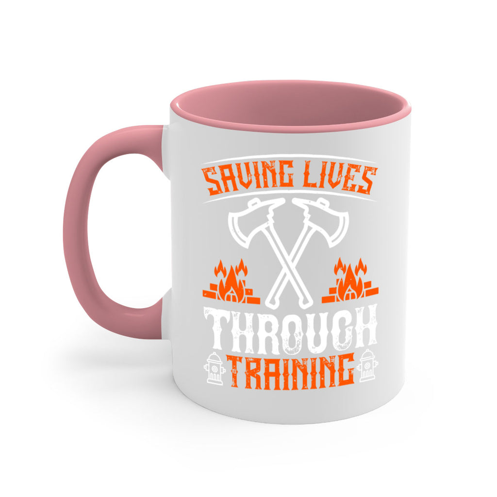 Saving lives through training Style 32#- fire fighter-Mug / Coffee Cup
