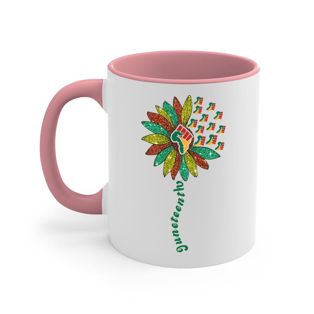Sunflower Fist Juneteenth Black History 24#- juneteenth-Mug / Coffee Cup