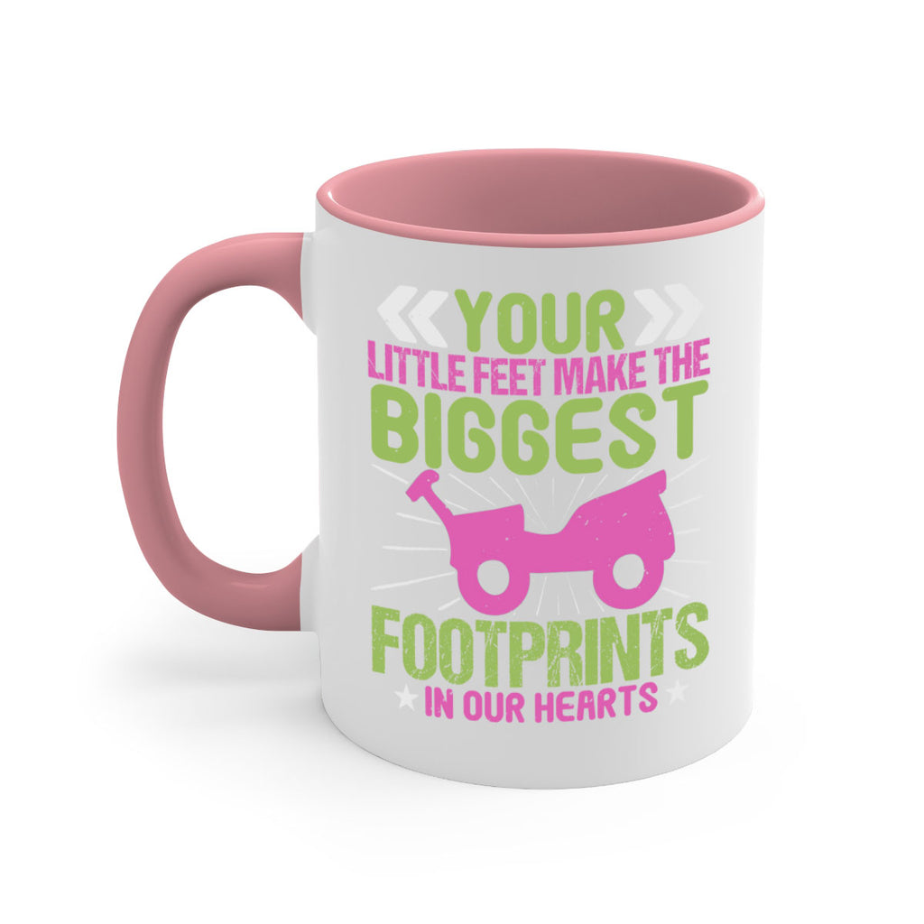 Your Litle feet me foot prints in our hearts Style 158#- baby2-Mug / Coffee Cup
