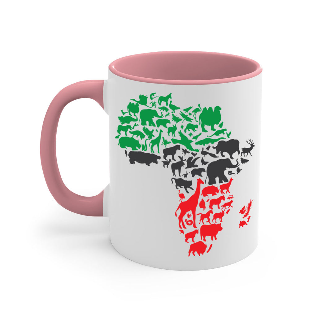 africa animals color 278#- black words - phrases-Mug / Coffee Cup