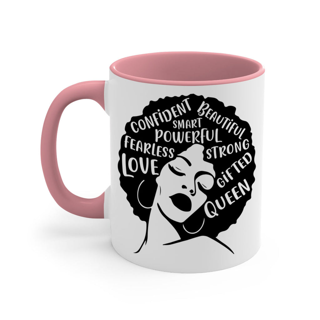 afro lady with words 24#- Black women - Girls-Mug / Coffee Cup