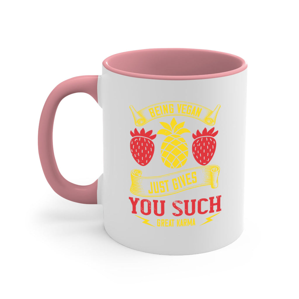 being vegan just gives you such great karma 77#- vegan-Mug / Coffee Cup