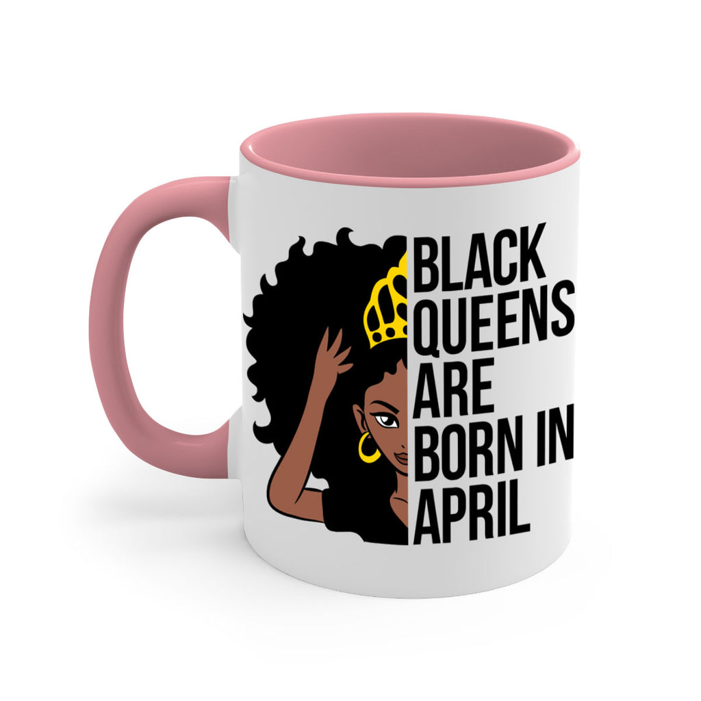 black queens are born in april 218#- black words - phrases-Mug / Coffee Cup
