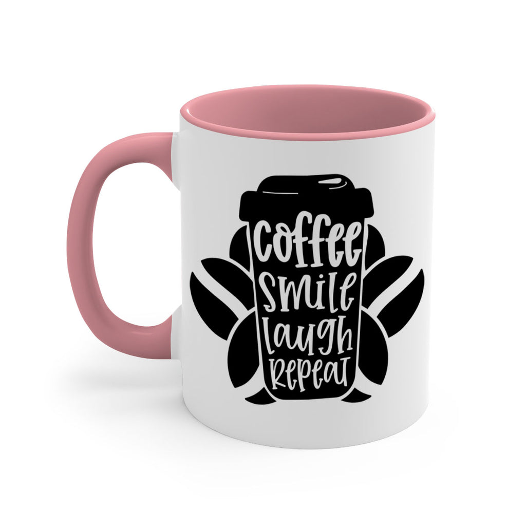 coffee smile laugh repeat 140#- coffee-Mug / Coffee Cup