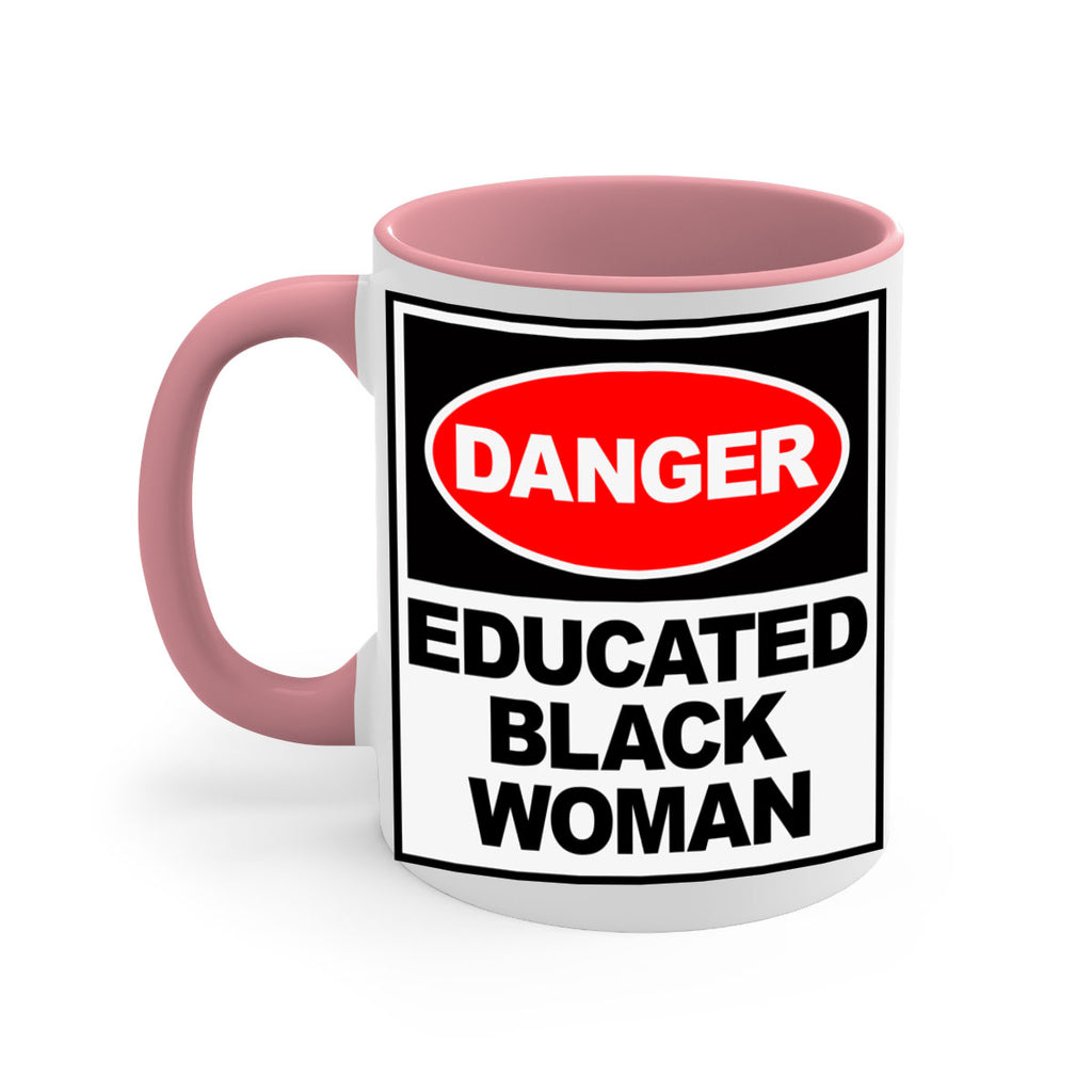 danger educated black  woman 176#- black words - phrases-Mug / Coffee Cup