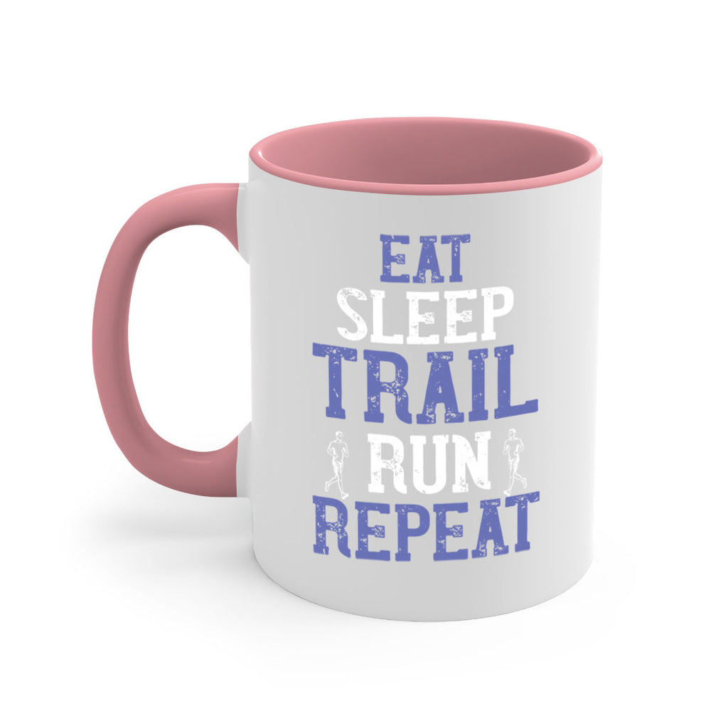 eat sleep trail run repeat 45#- running-Mug / Coffee Cup