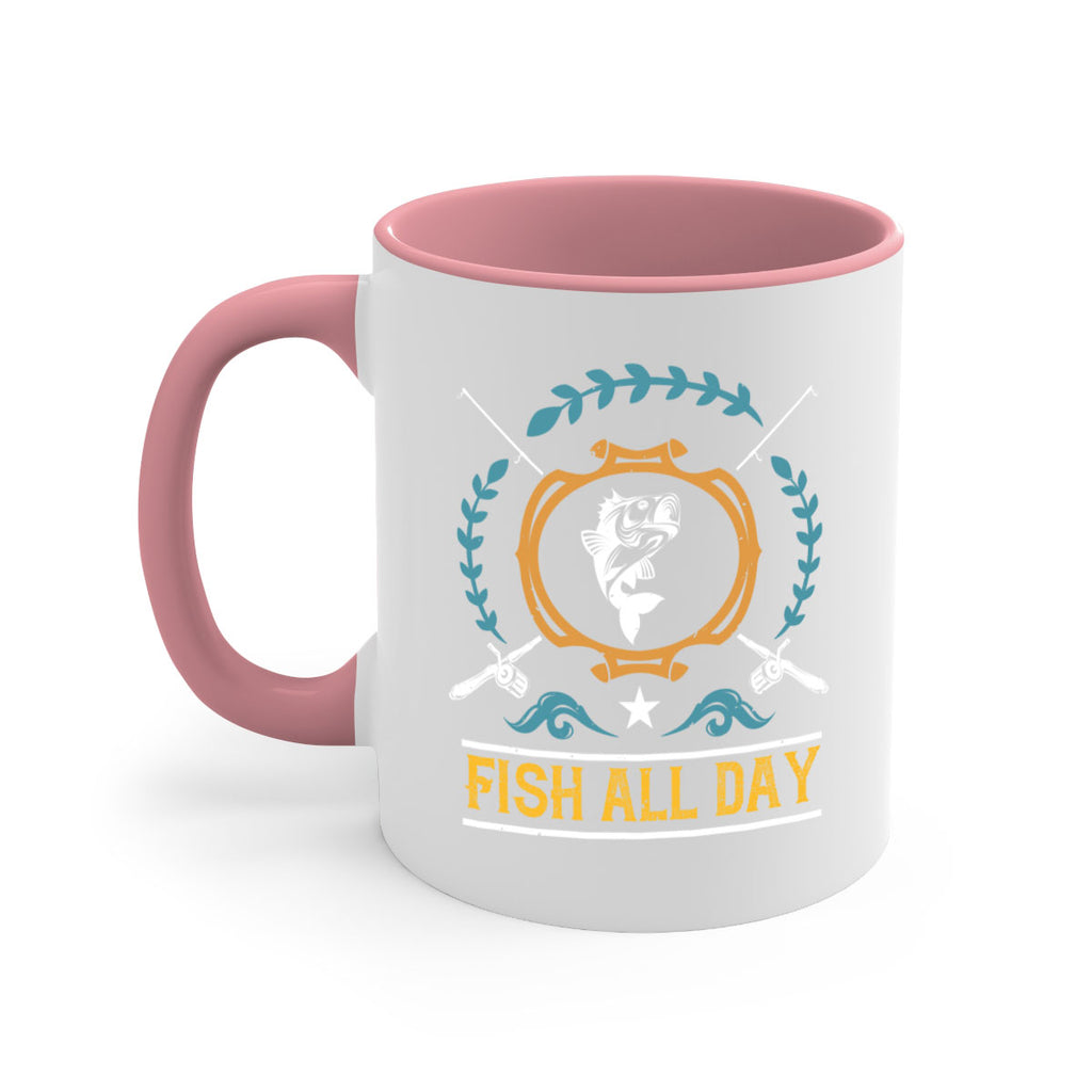 fish all day 187#- fishing-Mug / Coffee Cup