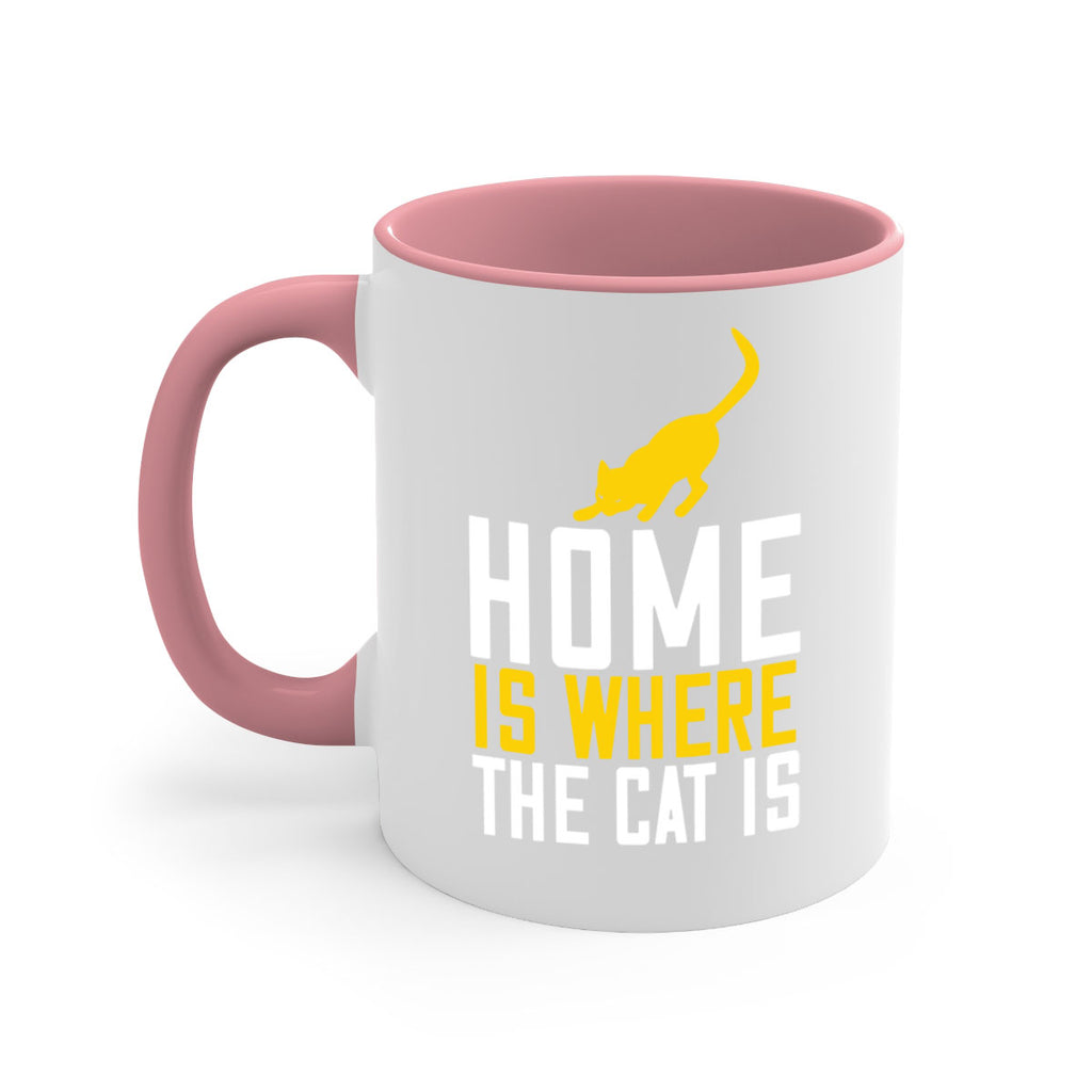 home is where the cat is Style 49#- cat-Mug / Coffee Cup
