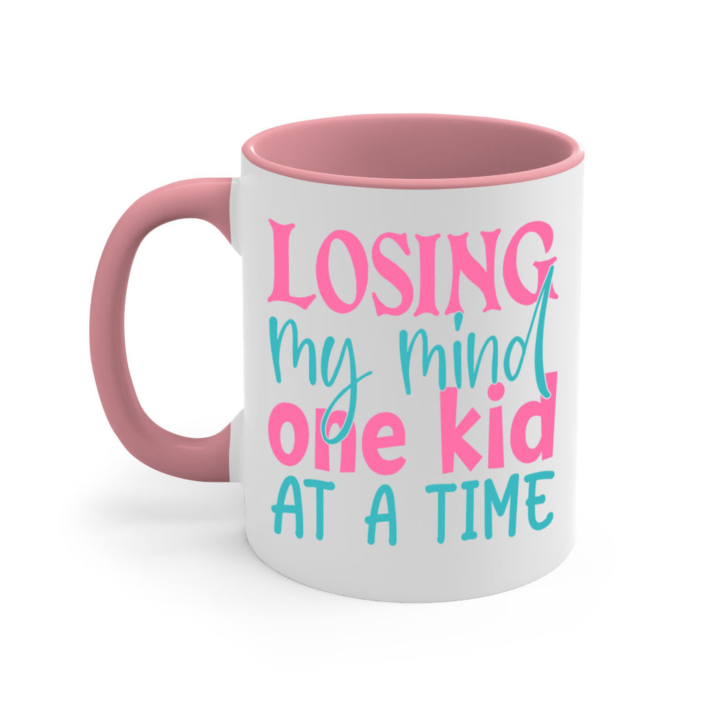 losing my mind one kid at a time 330#- mom-Mug / Coffee Cup