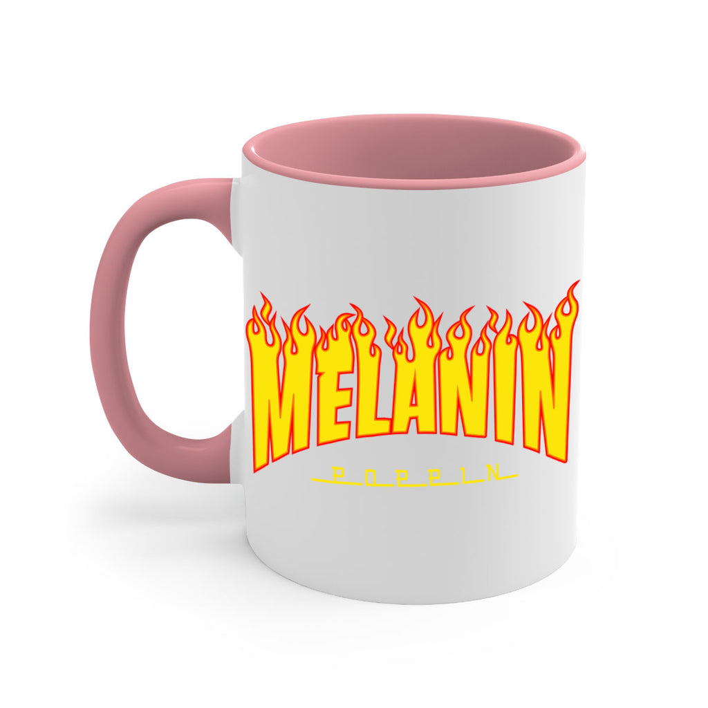 melanin poppin fire 87#- black words - phrases-Mug / Coffee Cup