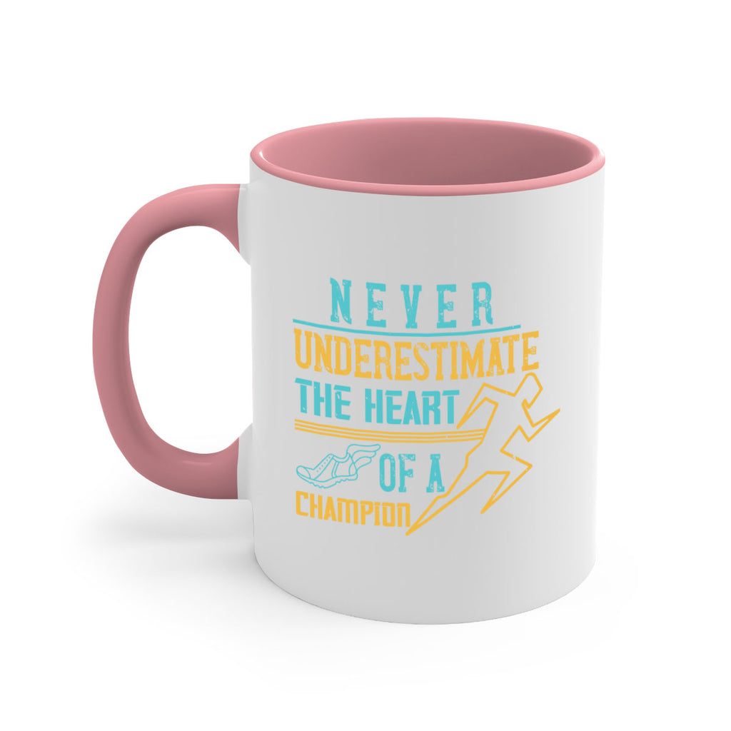 never underestimate the heart of a champion 30#- running-Mug / Coffee Cup