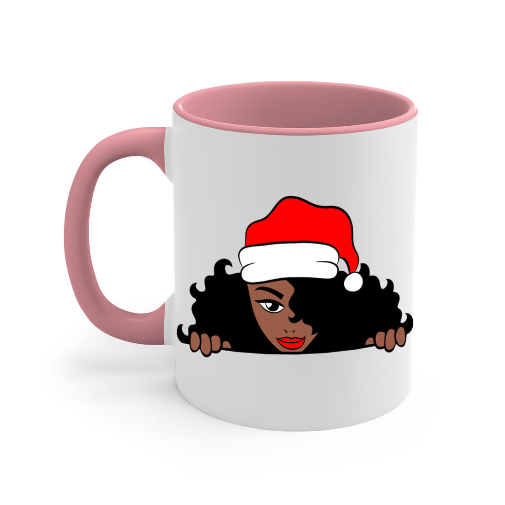 peekaboo santa girl 22#- Black women - Girls-Mug / Coffee Cup