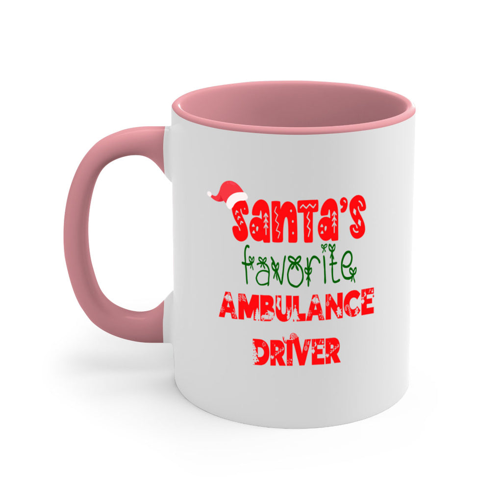 santas favorite ambulance driver style 637#- christmas-Mug / Coffee Cup