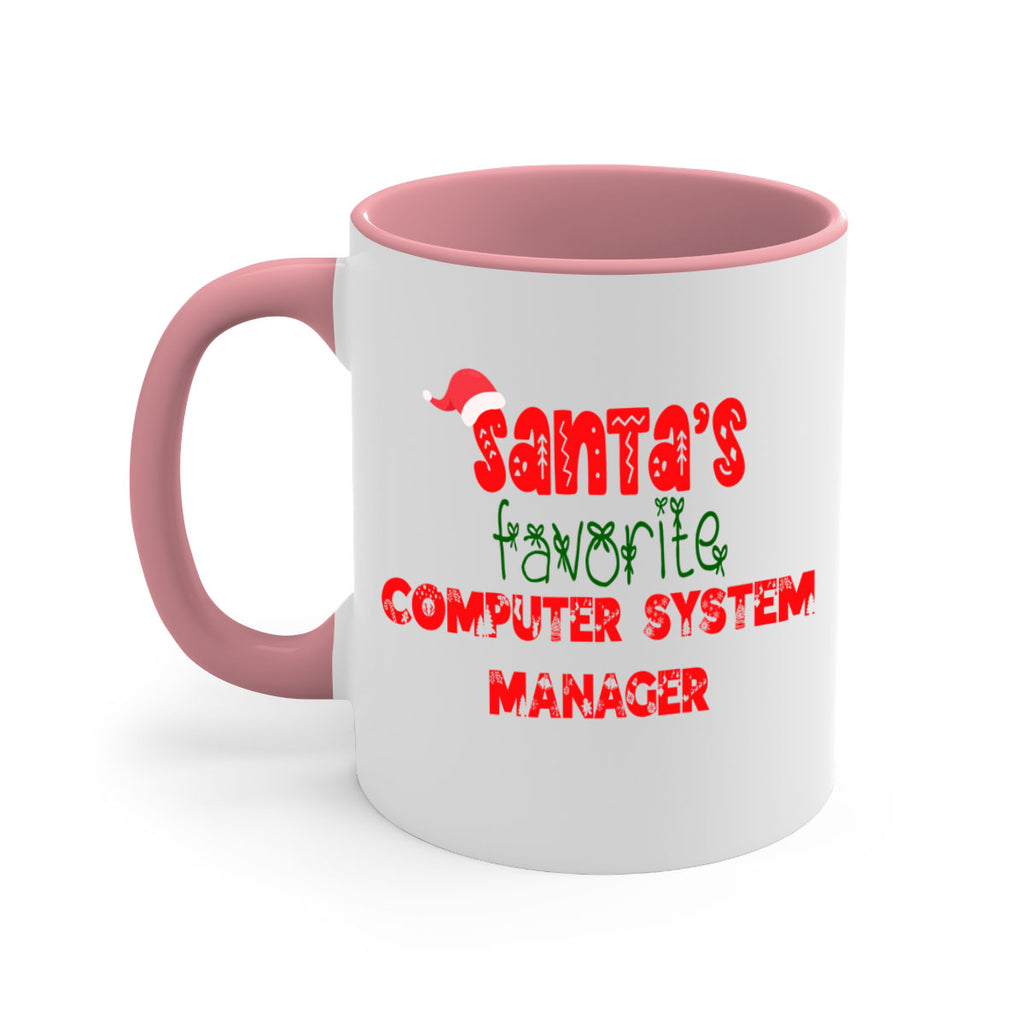 santas favorite computer system manager style 733#- christmas-Mug / Coffee Cup
