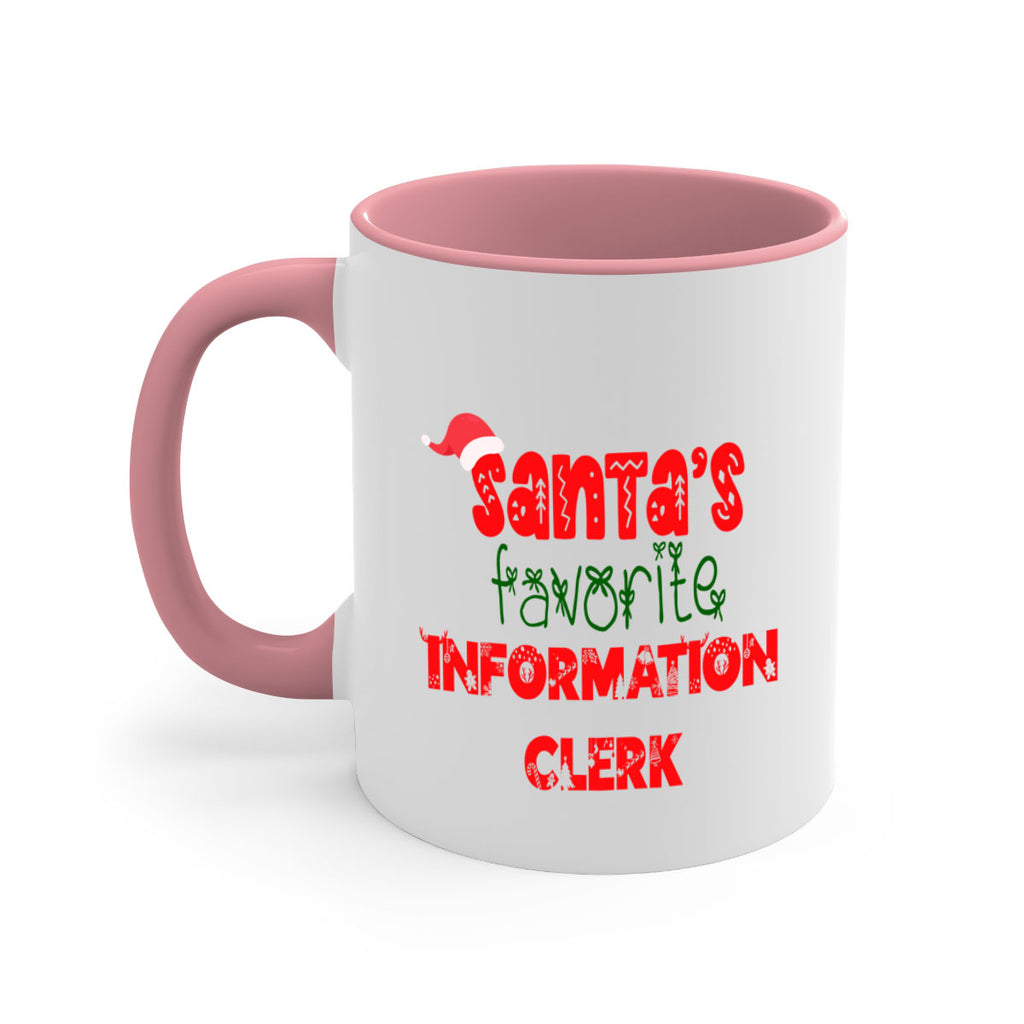 santas favorite information clerk style 886#- christmas-Mug / Coffee Cup