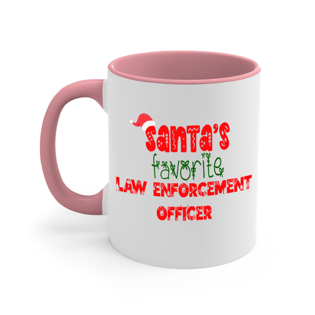 santas favorite law enforcement officer style 912#- christmas-Mug / Coffee Cup