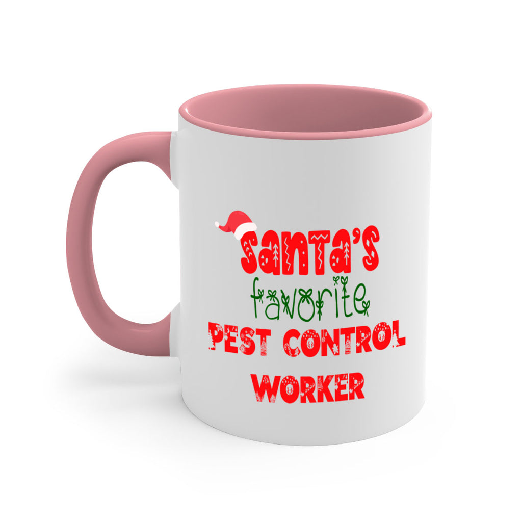 santas favorite pest control worker style 1008#- christmas-Mug / Coffee Cup