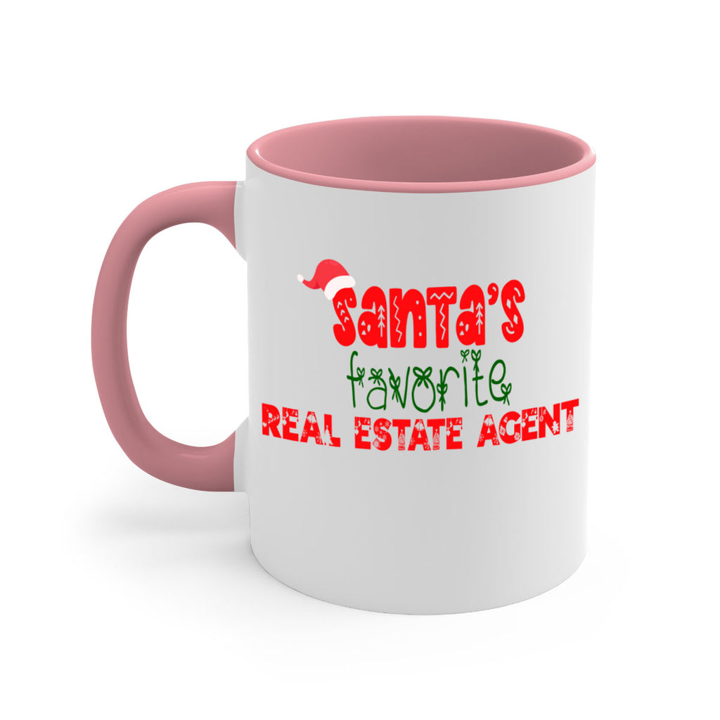 santas favorite real estate agent style 1055#- christmas-Mug / Coffee Cup