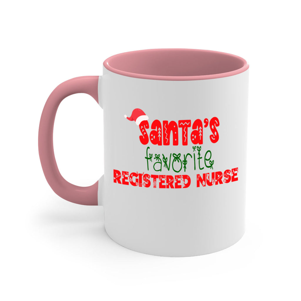 santas favorite registered nurse style 1061#- christmas-Mug / Coffee Cup