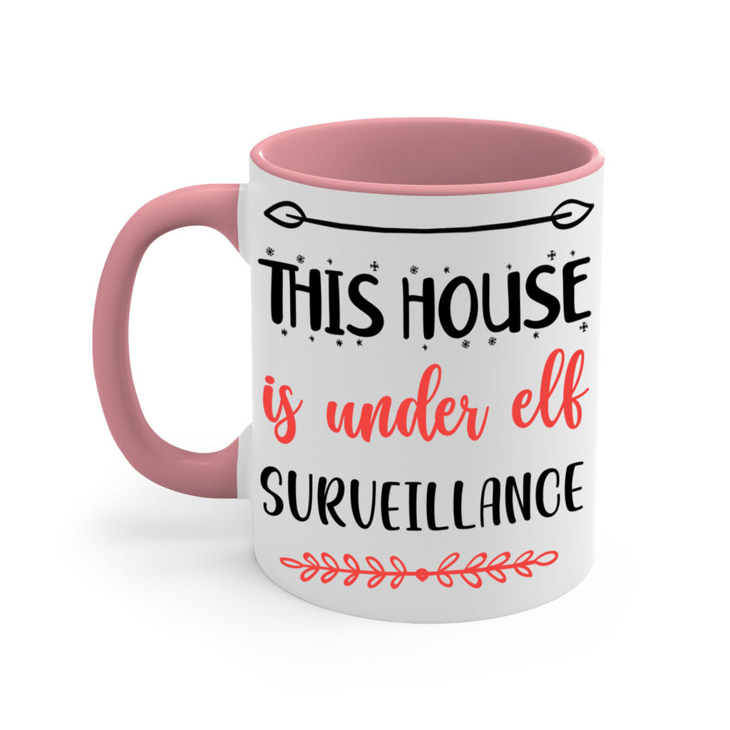this house is under elf surveillance style 1209#- christmas-Mug / Coffee Cup