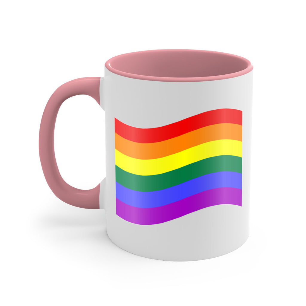 wavy rainbow flag 1#- lgbt-Mug / Coffee Cup
