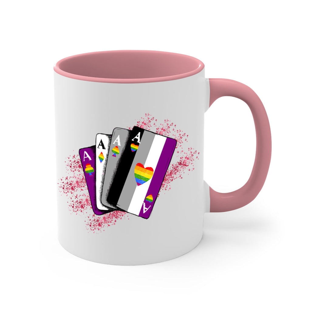 Asexual Ace Flag Playing Card Queer Lgbt 34#- lgbt-Mug / Coffee Cup