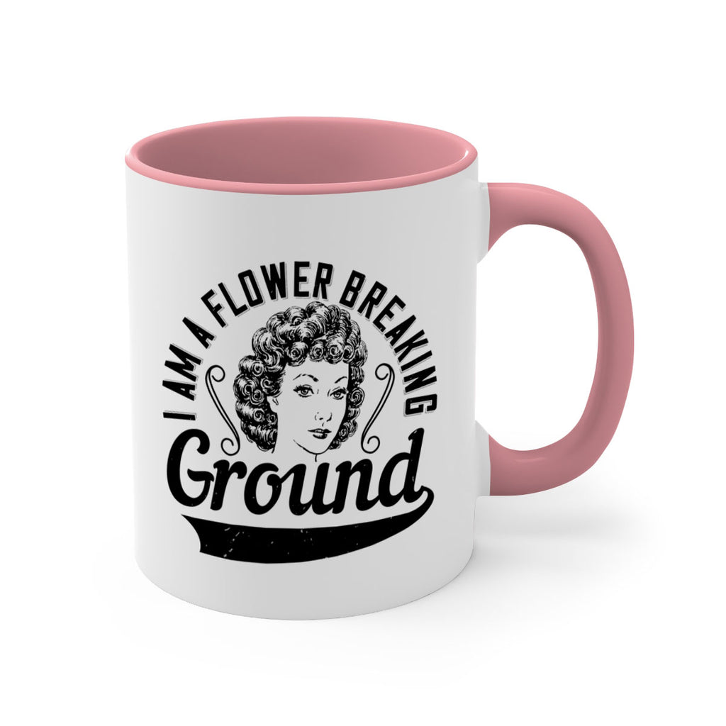I am a flower breaking ground Style 32#- Afro - Black-Mug / Coffee Cup