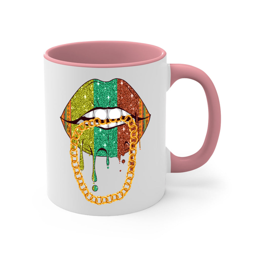 Juneteenth Women Melanin Girl Lips Png 25#- juneteenth-Mug / Coffee Cup