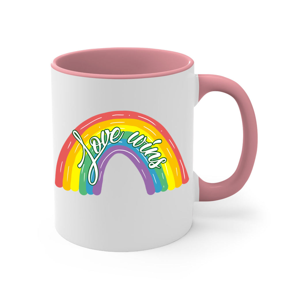 Love Wins Rainbow Lgbt Pride Png 28#- lgbt-Mug / Coffee Cup